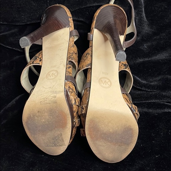 Micheal Kors Snake Print Heels - Picture 3 of 4